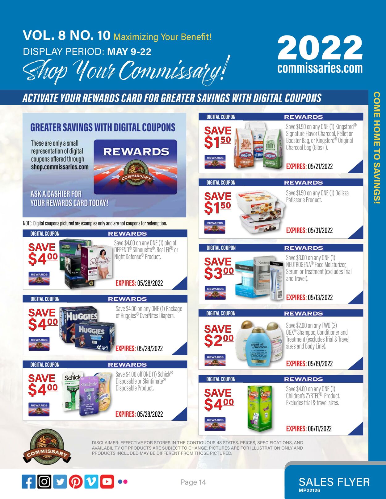 Weekly ad Commissary 05/09/2022 - 05/22/2022