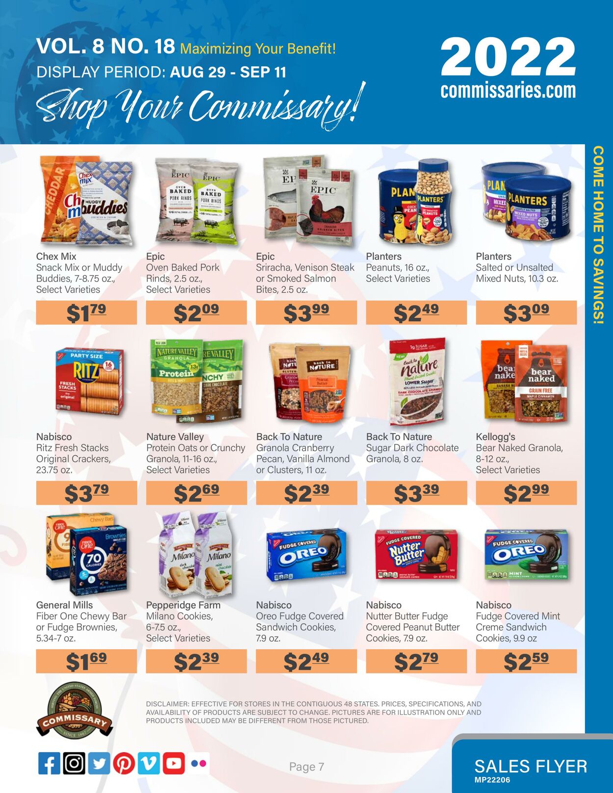 Weekly ad Commissary 08/29/2022 - 09/11/2022