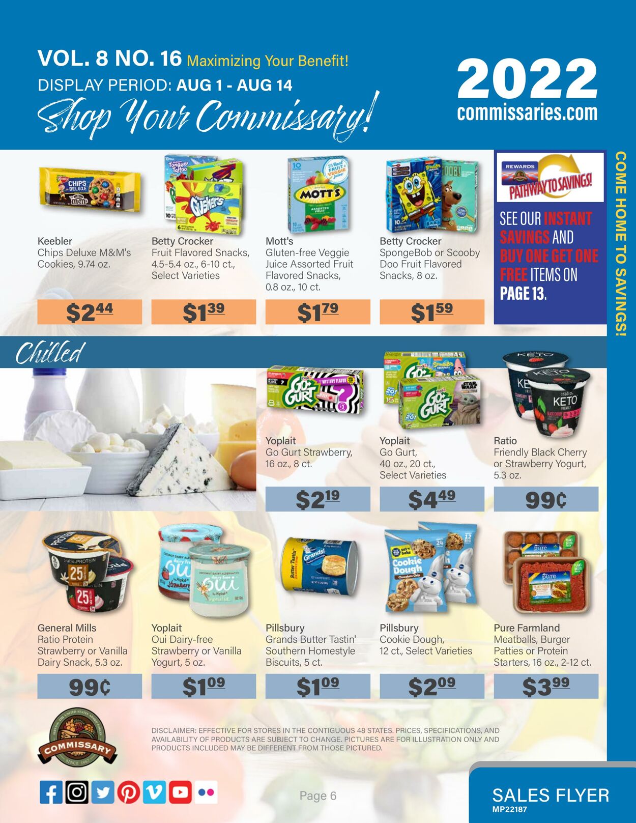 Weekly ad Commissary 08/01/2022 - 08/14/2022