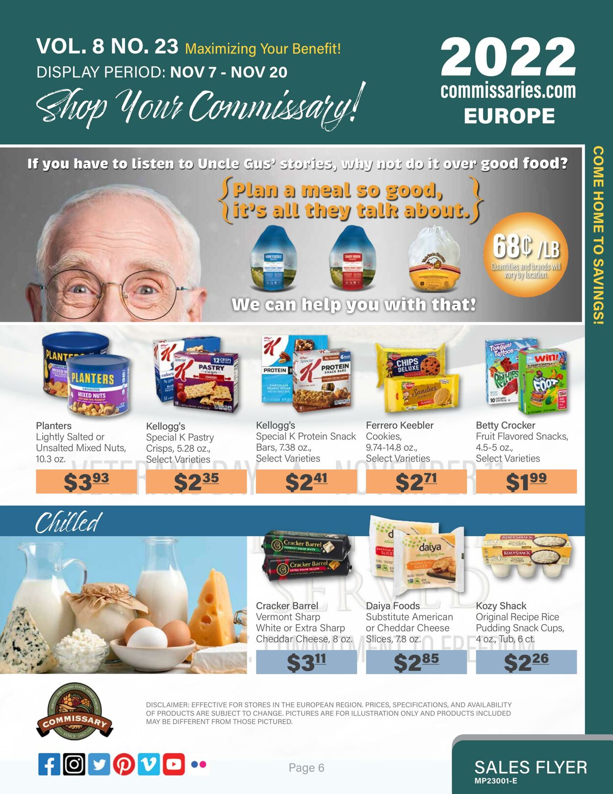Weekly ad Commissary 11/07/2022 - 11/20/2022