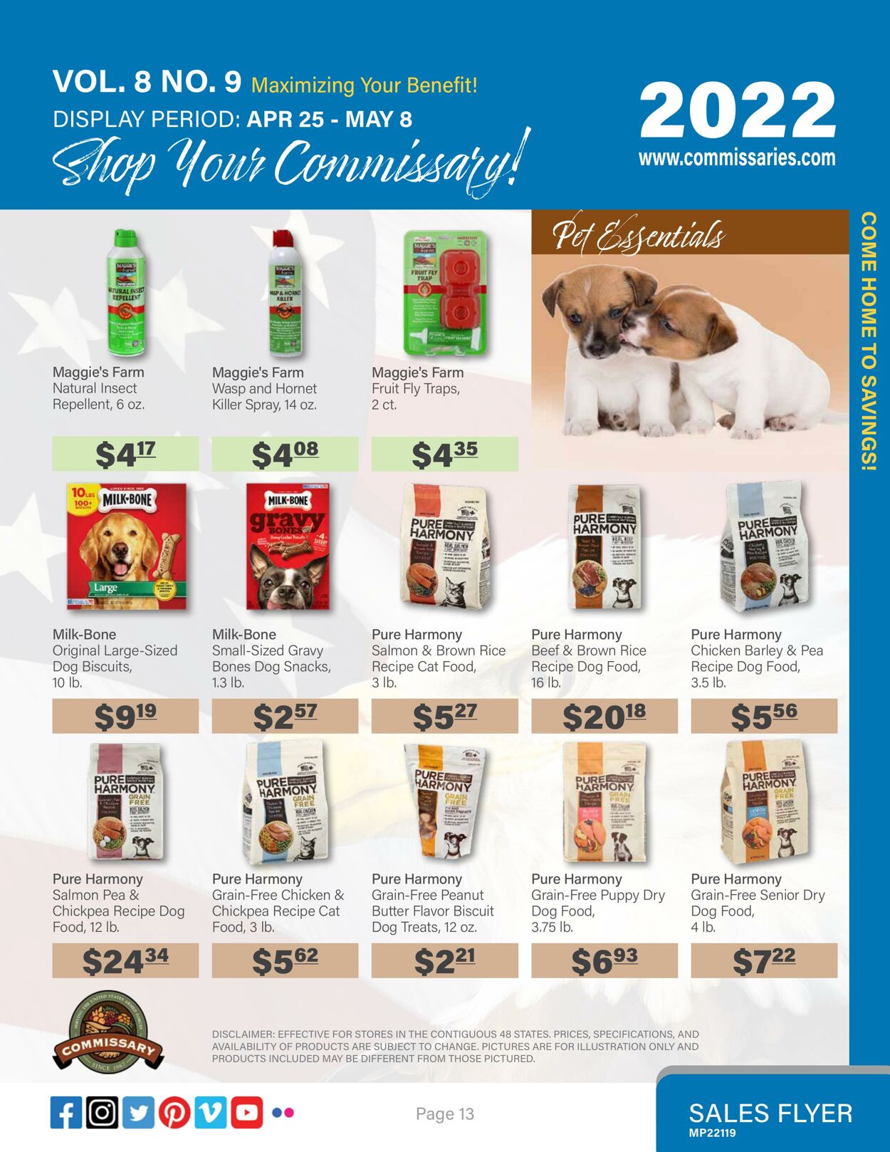 Weekly ad Commissary 04/25/2022 - 05/08/2022