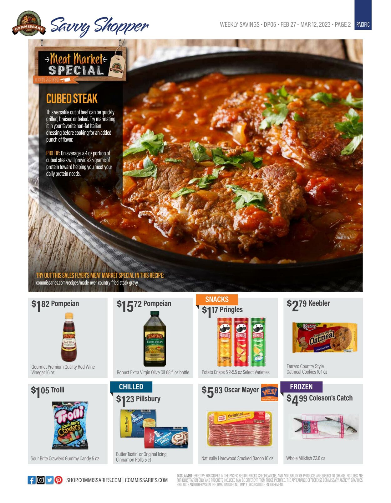 Weekly ad Commissary 02/27/2023 - 03/12/2023