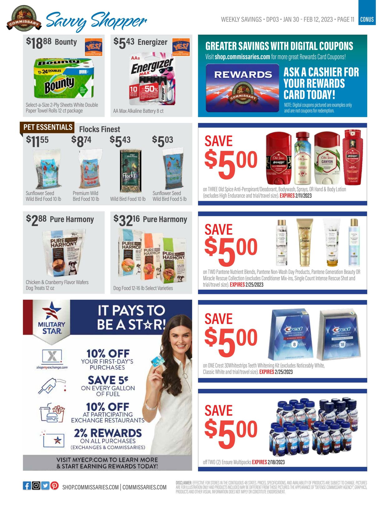 Weekly ad Commissary 01/30/2023 - 02/12/2023