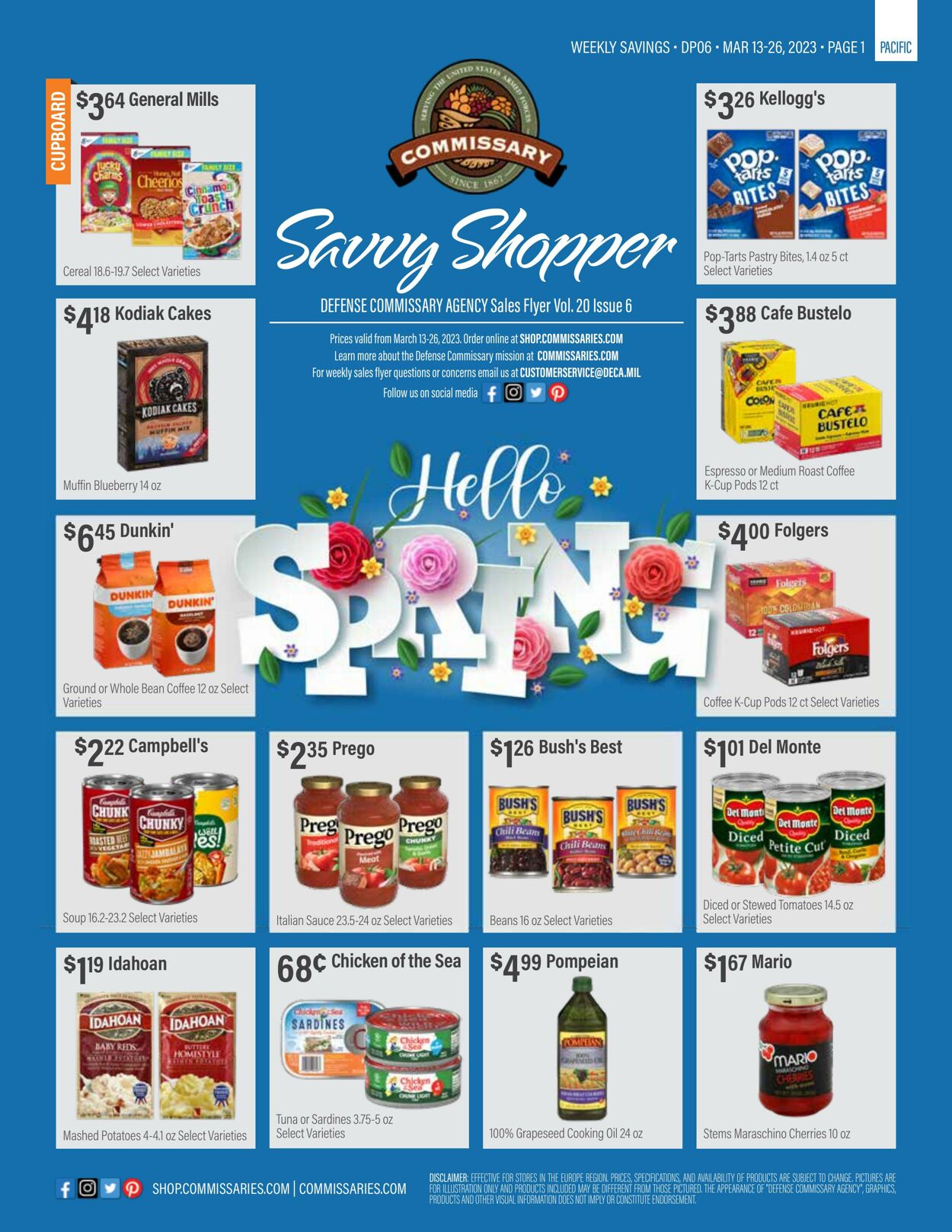 Weekly ad Commissary 03/13/2023 - 03/26/2023