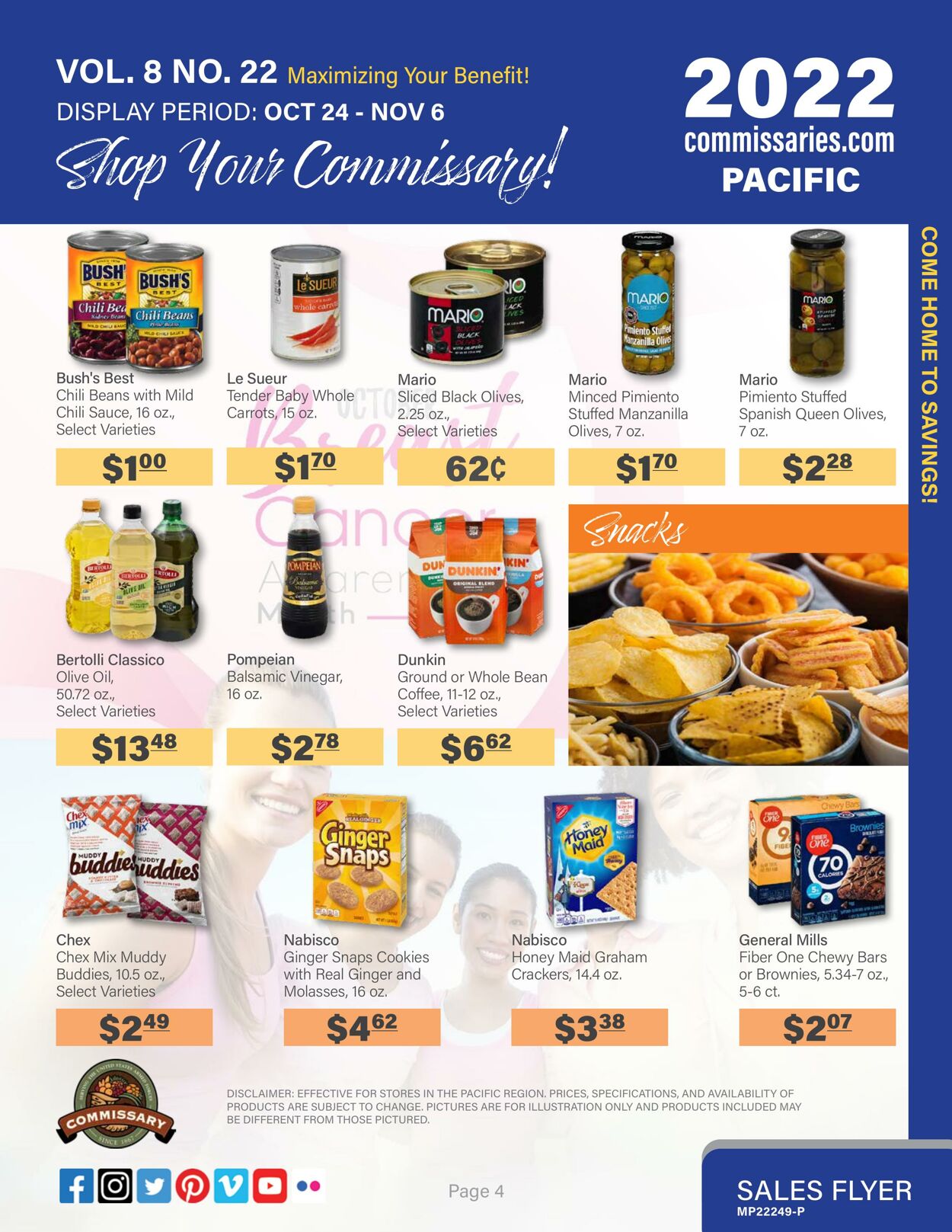 Weekly ad Commissary 10/24/2022 - 11/06/2022