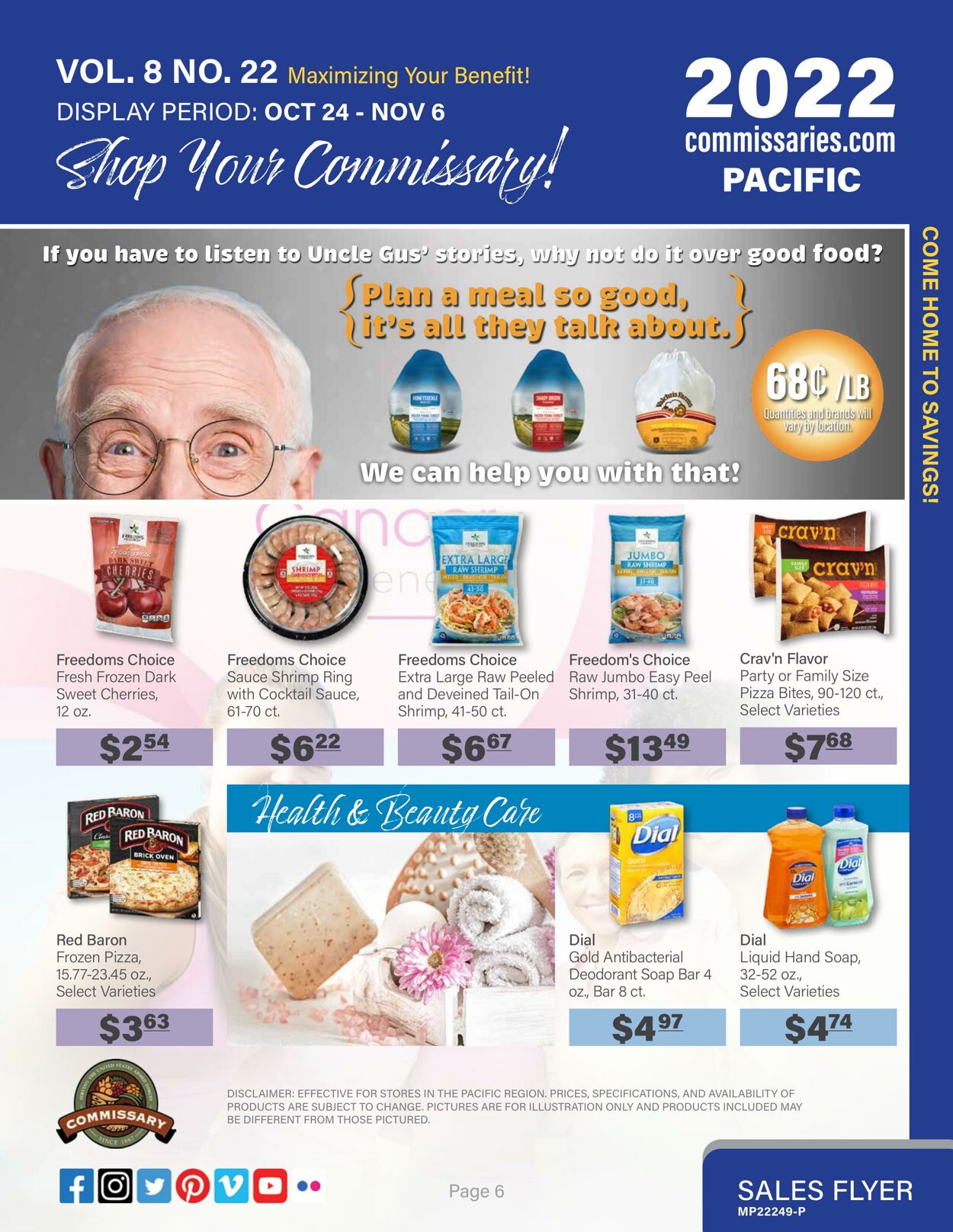Weekly ad Commissary 10/24/2022 - 11/06/2022