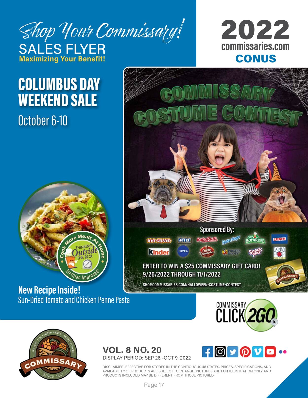 Weekly ad Commissary 09/26/2022 - 10/09/2022