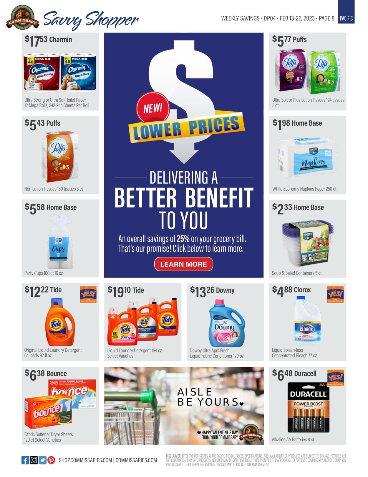 Weekly ad Commissary 02/13/2023 - 02/26/2023
