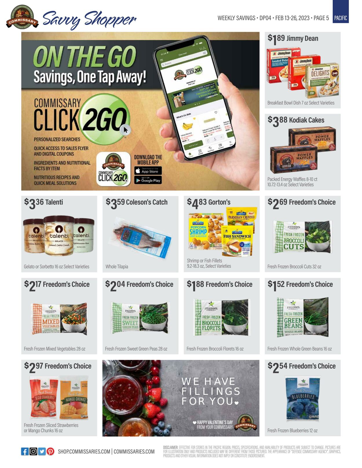 Weekly ad Commissary 02/13/2023 - 02/26/2023
