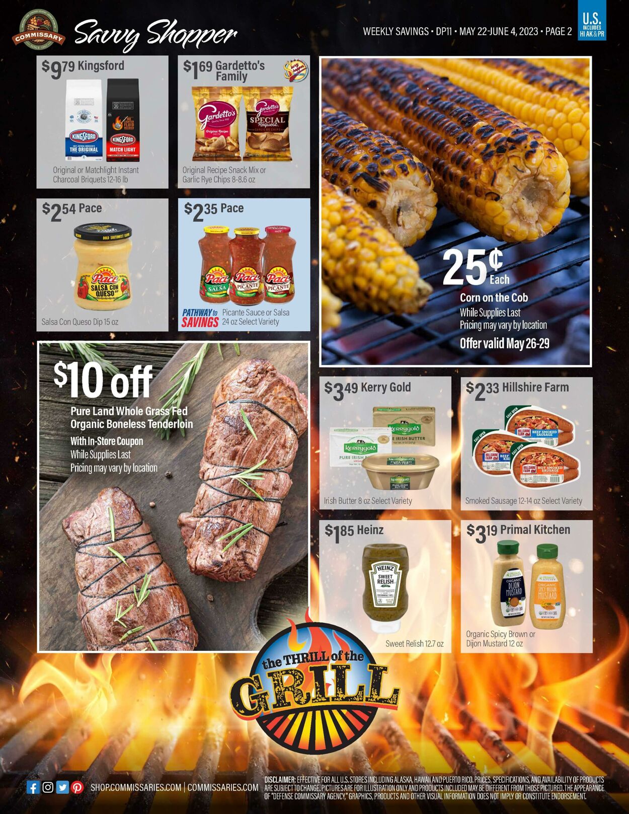 Weekly ad Commissary 05/22/2023 - 06/04/2023