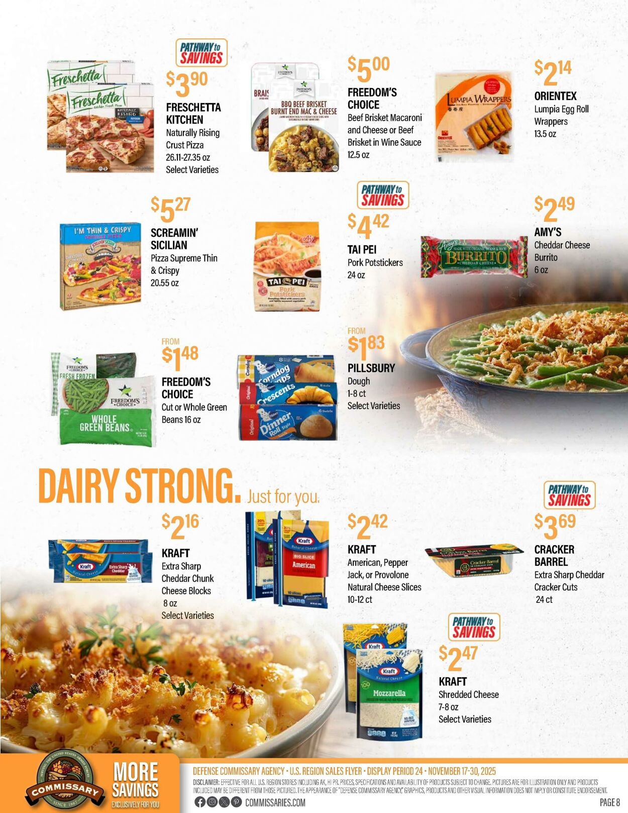 Weekly ad Commissary 11/17/2025 - 11/30/2025