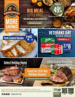 Weekly ad Commissary 12/15/2025 - 12/28/2025