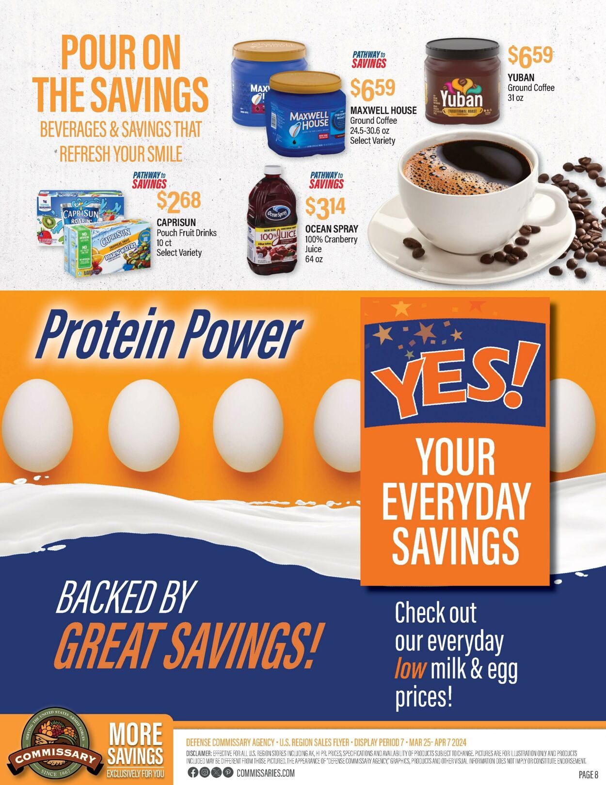 Weekly ad Commissary 03/25/2024 - 04/07/2024