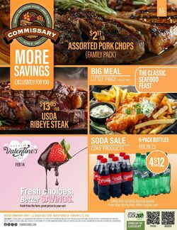 Weekly ad Commissary 09/25/2023 - 10/08/2023