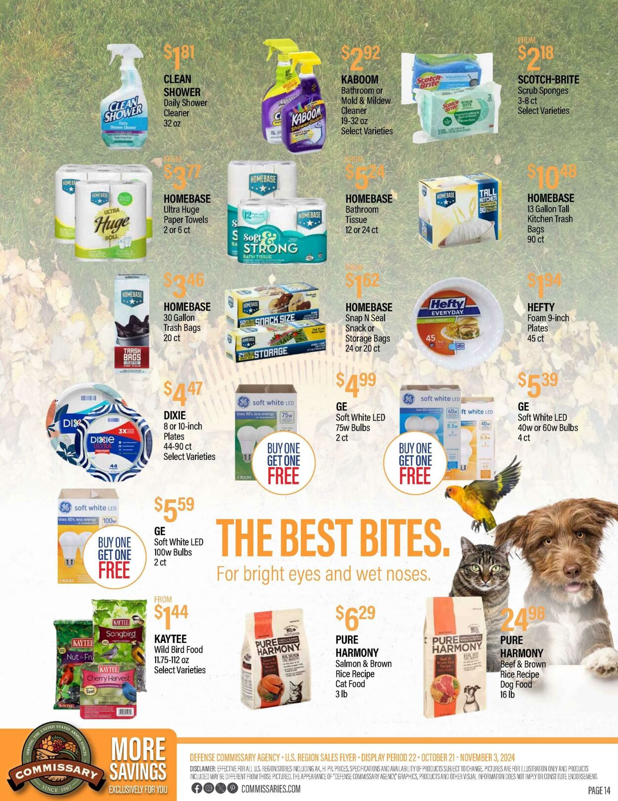 Weekly ad Commissary 10/28/2024 - 11/10/2024