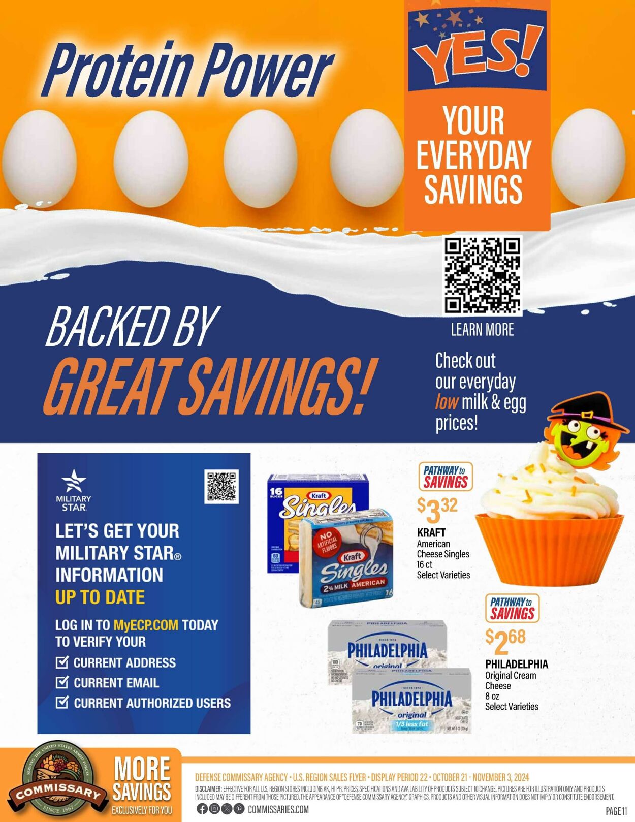 Weekly ad Commissary 10/28/2024 - 11/10/2024