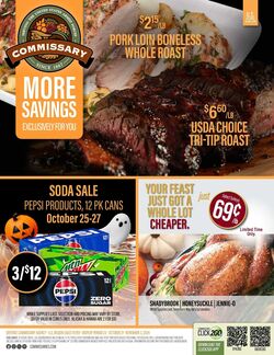 Weekly ad Commissary 10/21/2024 - 11/03/2024