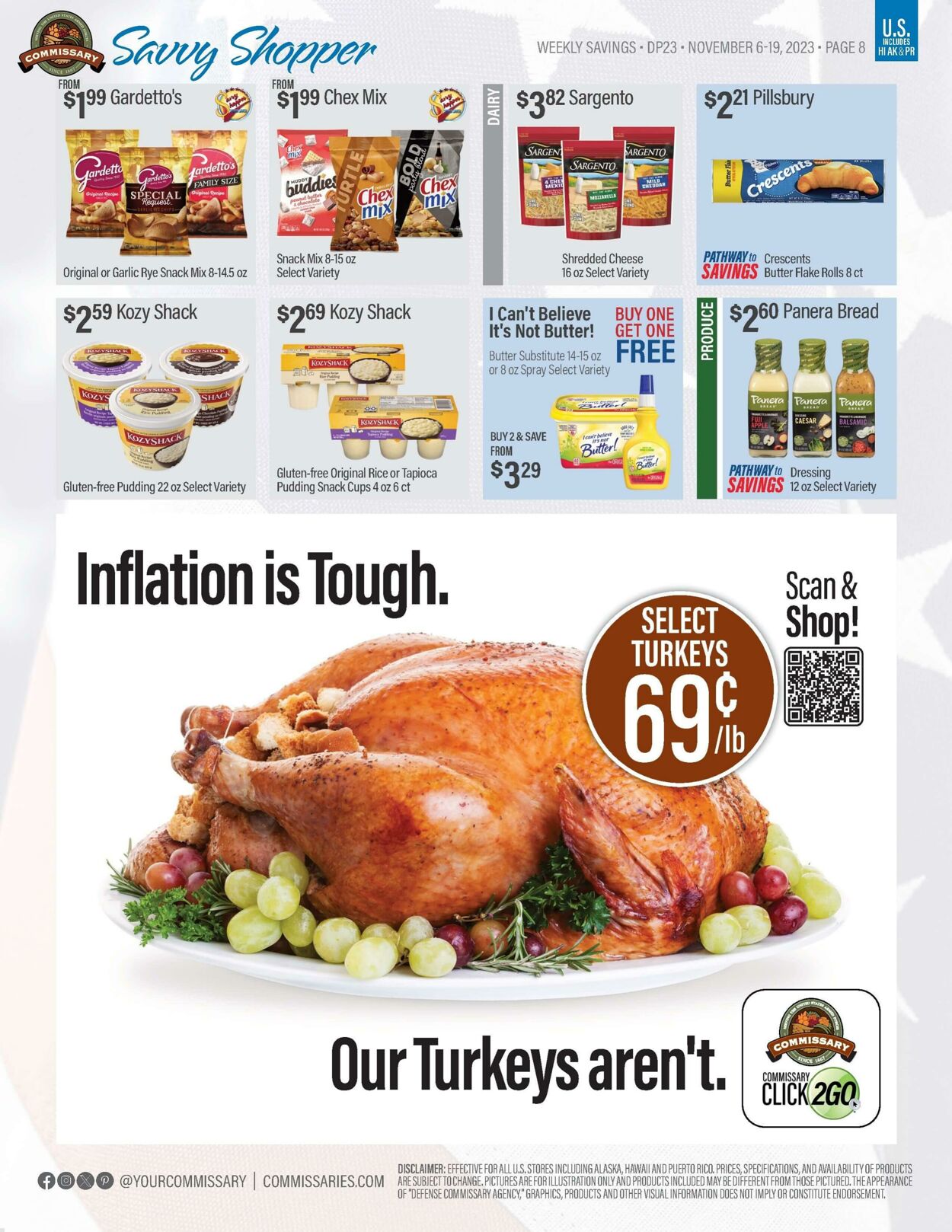 Weekly ad Commissary 11/20/2023 - 12/03/2023