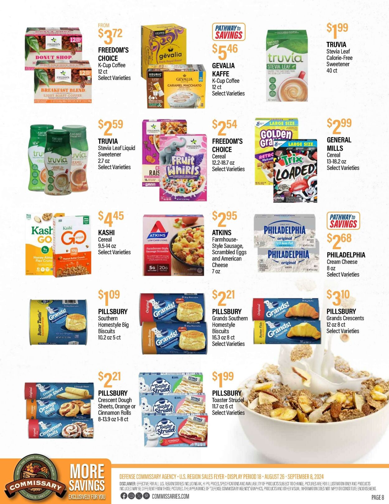 Weekly ad Commissary 08/26/2024 - 09/08/2024