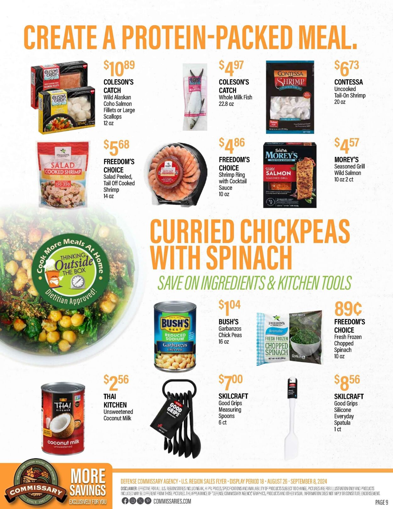 Weekly ad Commissary 08/26/2024 - 09/08/2024