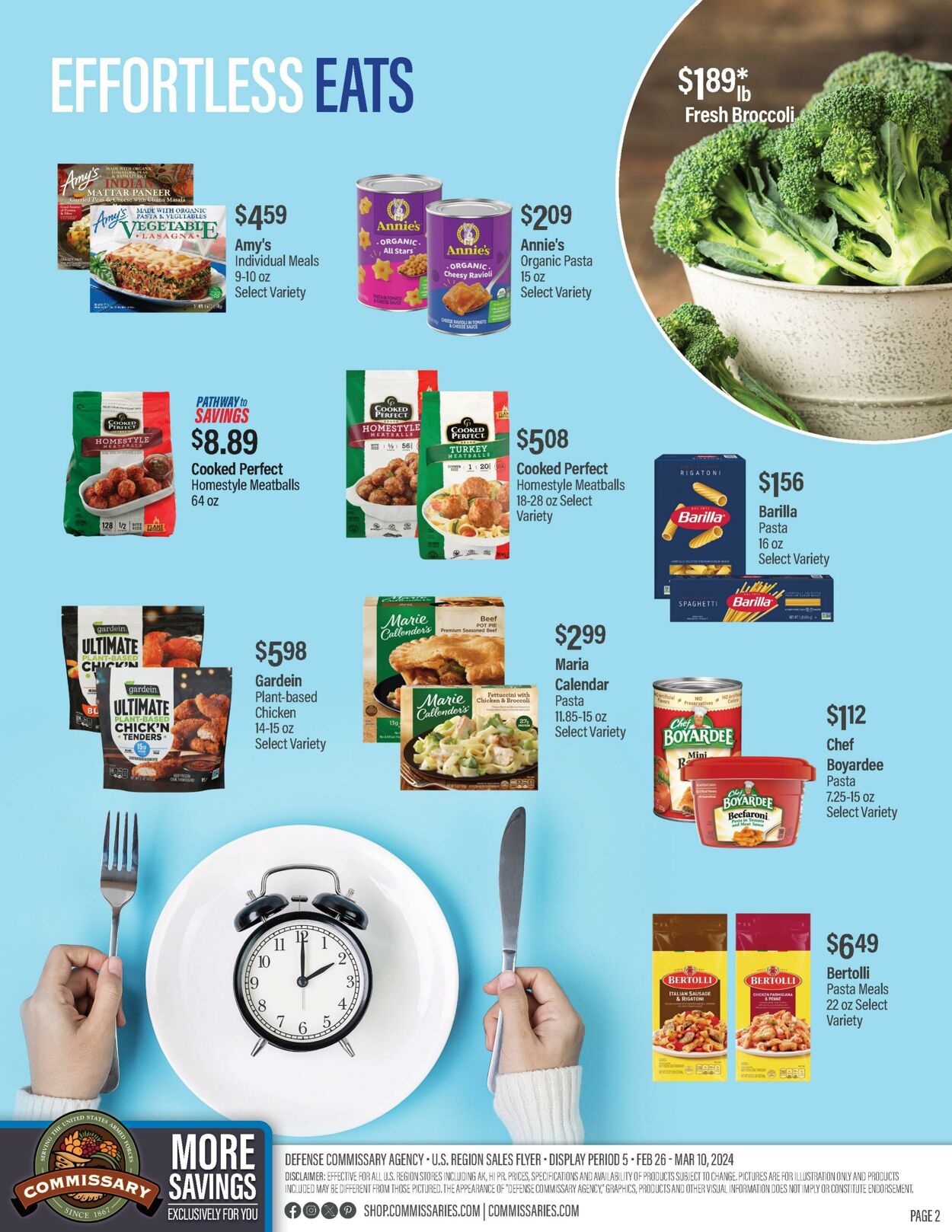 Weekly ad Commissary 02/26/2024 - 03/10/2024