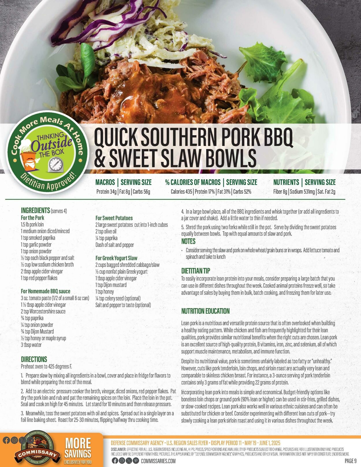 Weekly ad Commissary 05/26/2025 - 06/08/2025