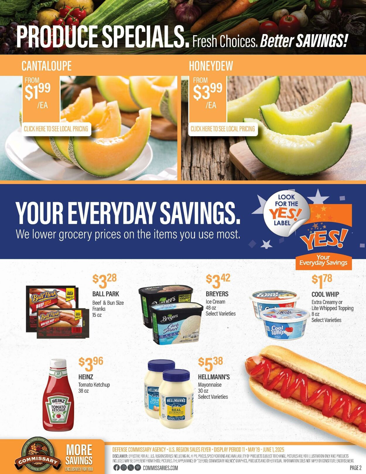 Weekly ad Commissary 05/26/2025 - 06/08/2025