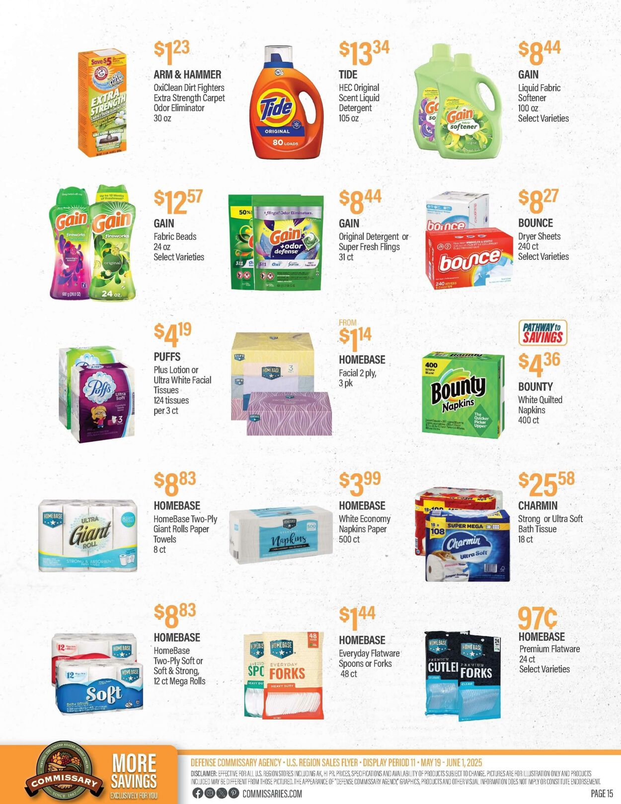 Weekly ad Commissary 05/26/2025 - 06/08/2025