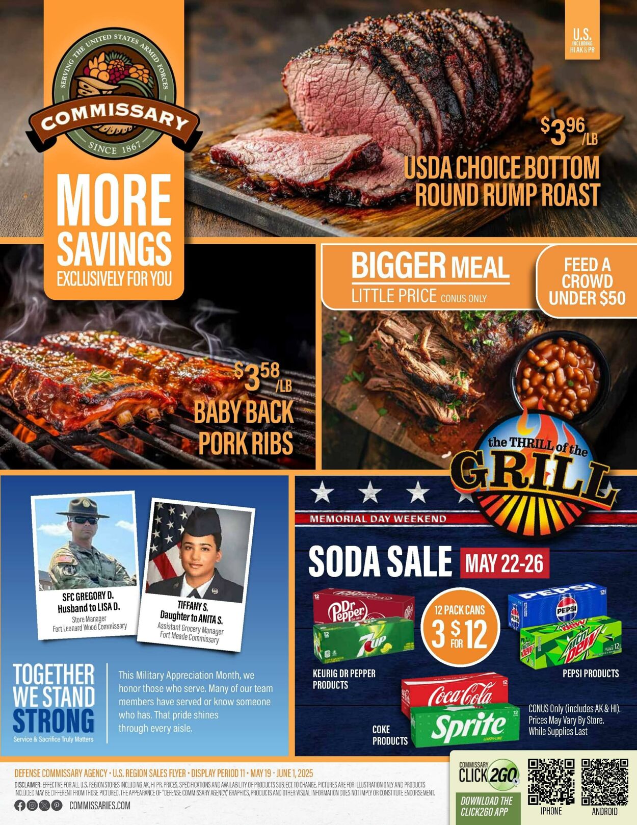 Weekly ad Commissary 05/26/2025 - 06/08/2025