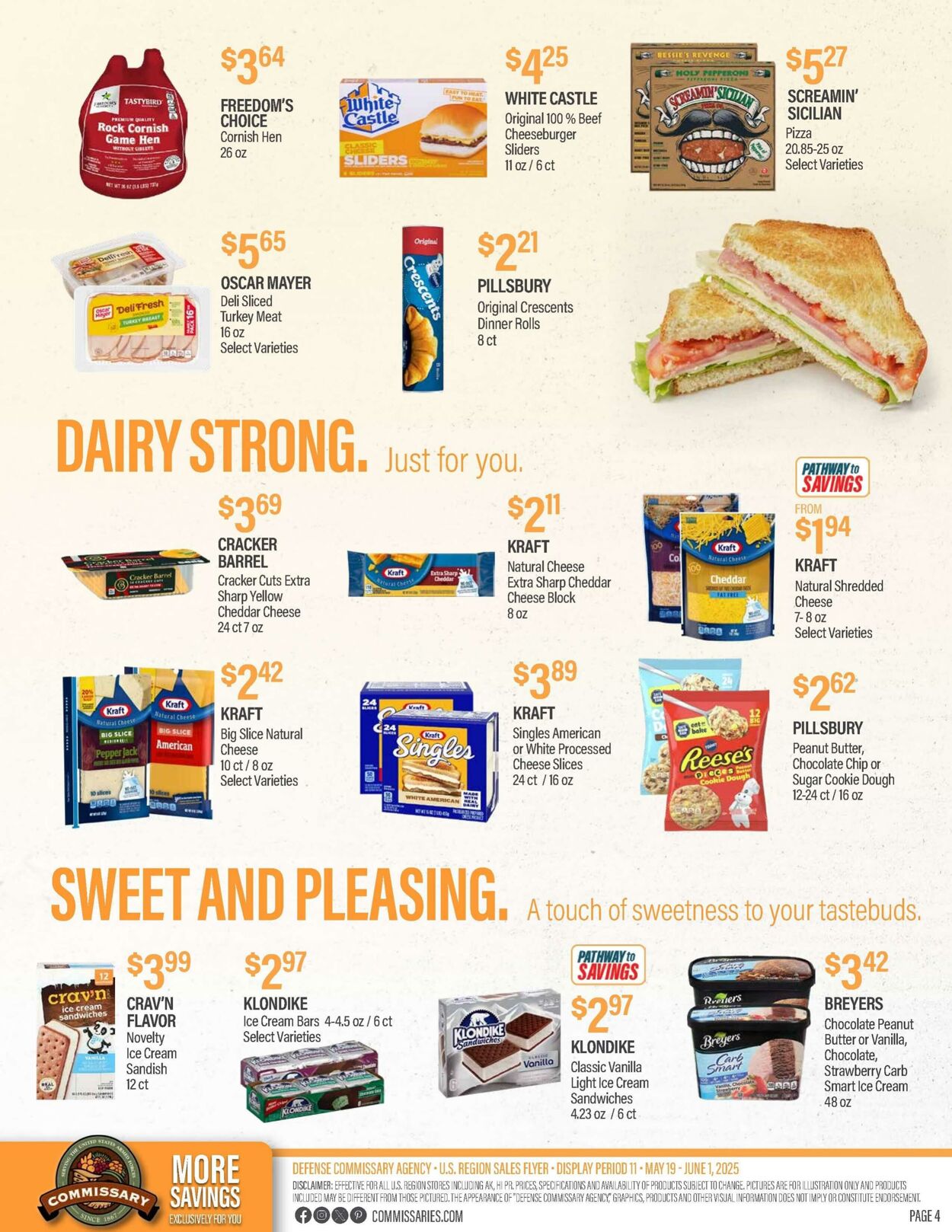 Weekly ad Commissary 05/26/2025 - 06/08/2025