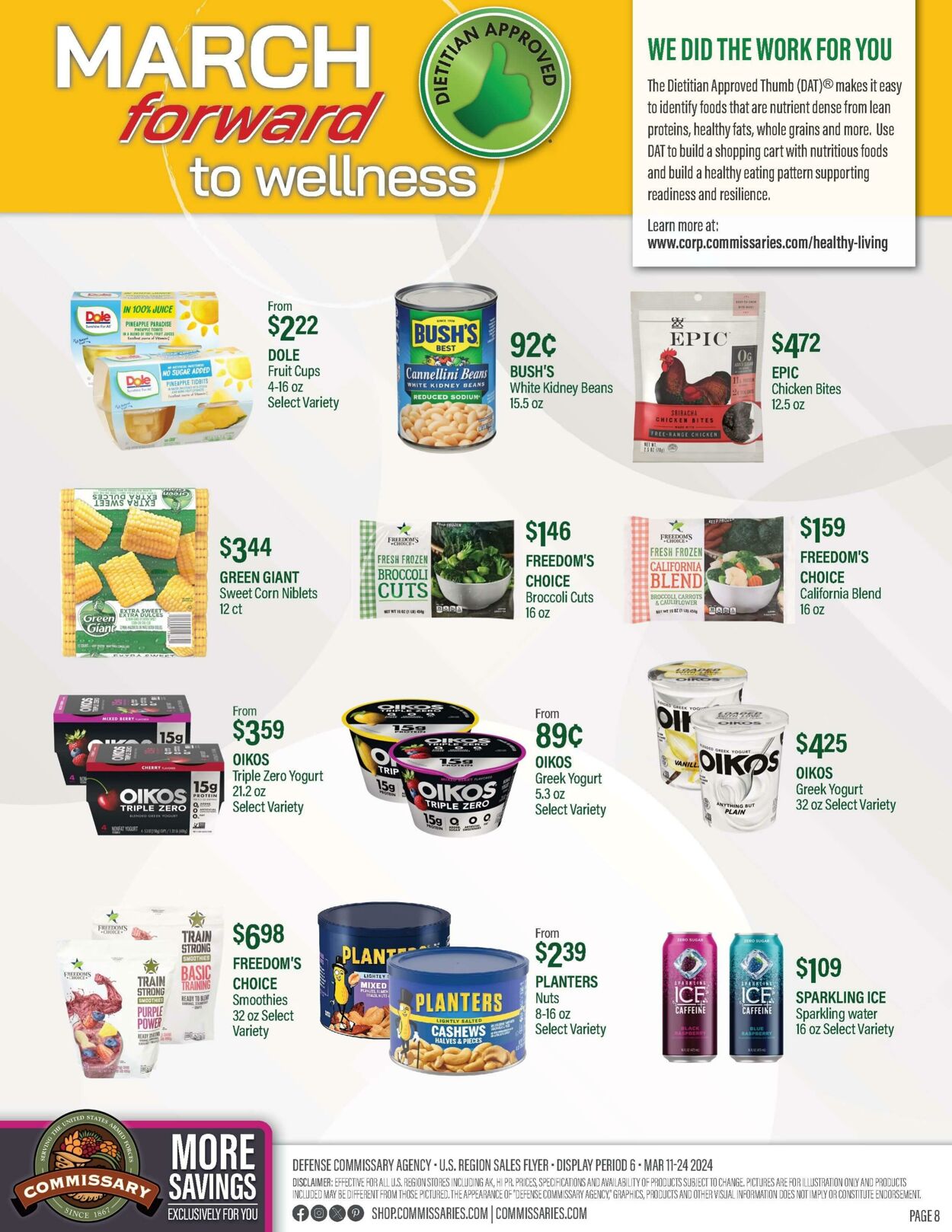 Weekly ad Commissary 03/11/2024 - 03/24/2024
