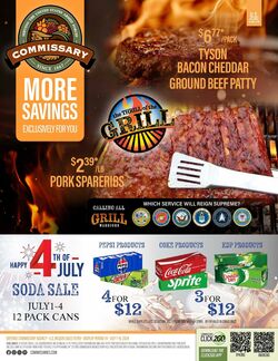 Weekly ad Commissary 05/20/2024 - 06/02/2024