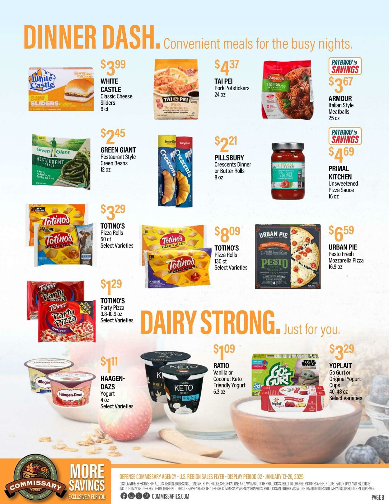 Weekly ad Commissary 01/20/2025 - 02/02/2025