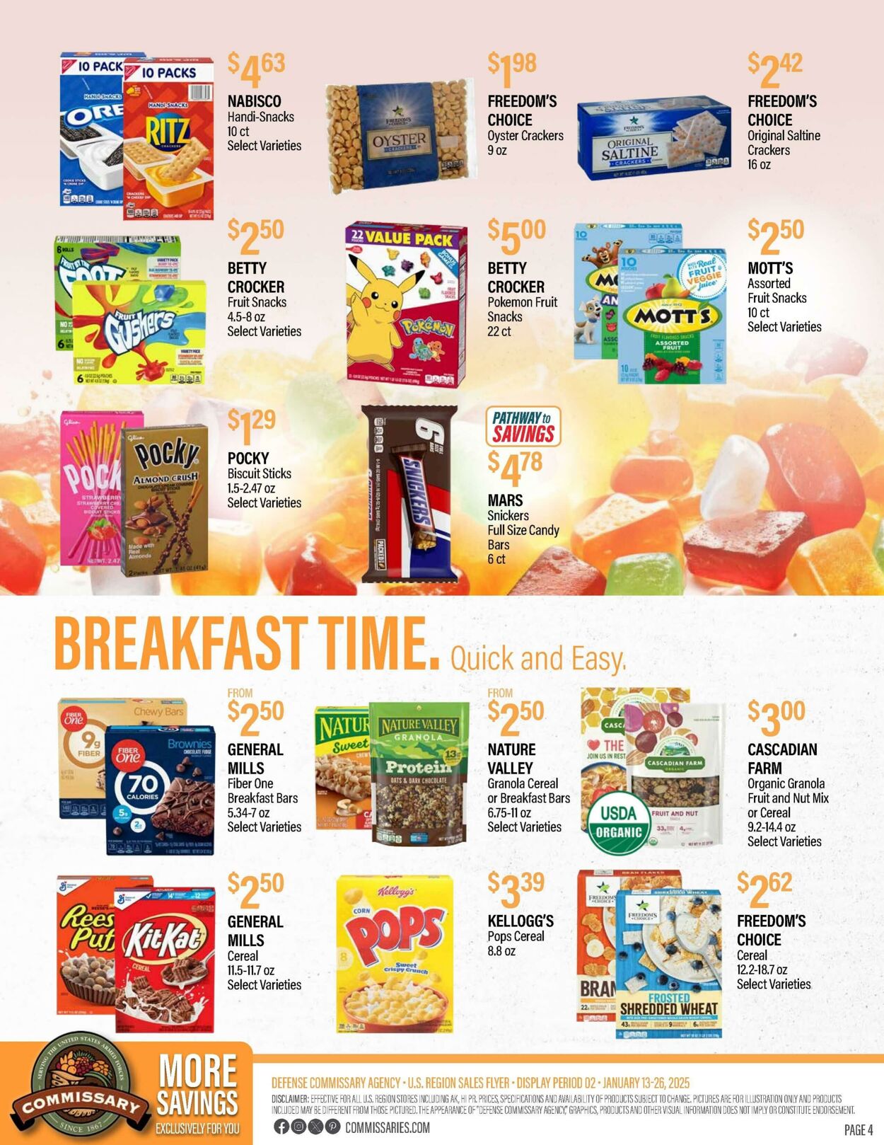 Weekly ad Commissary 01/20/2025 - 02/02/2025