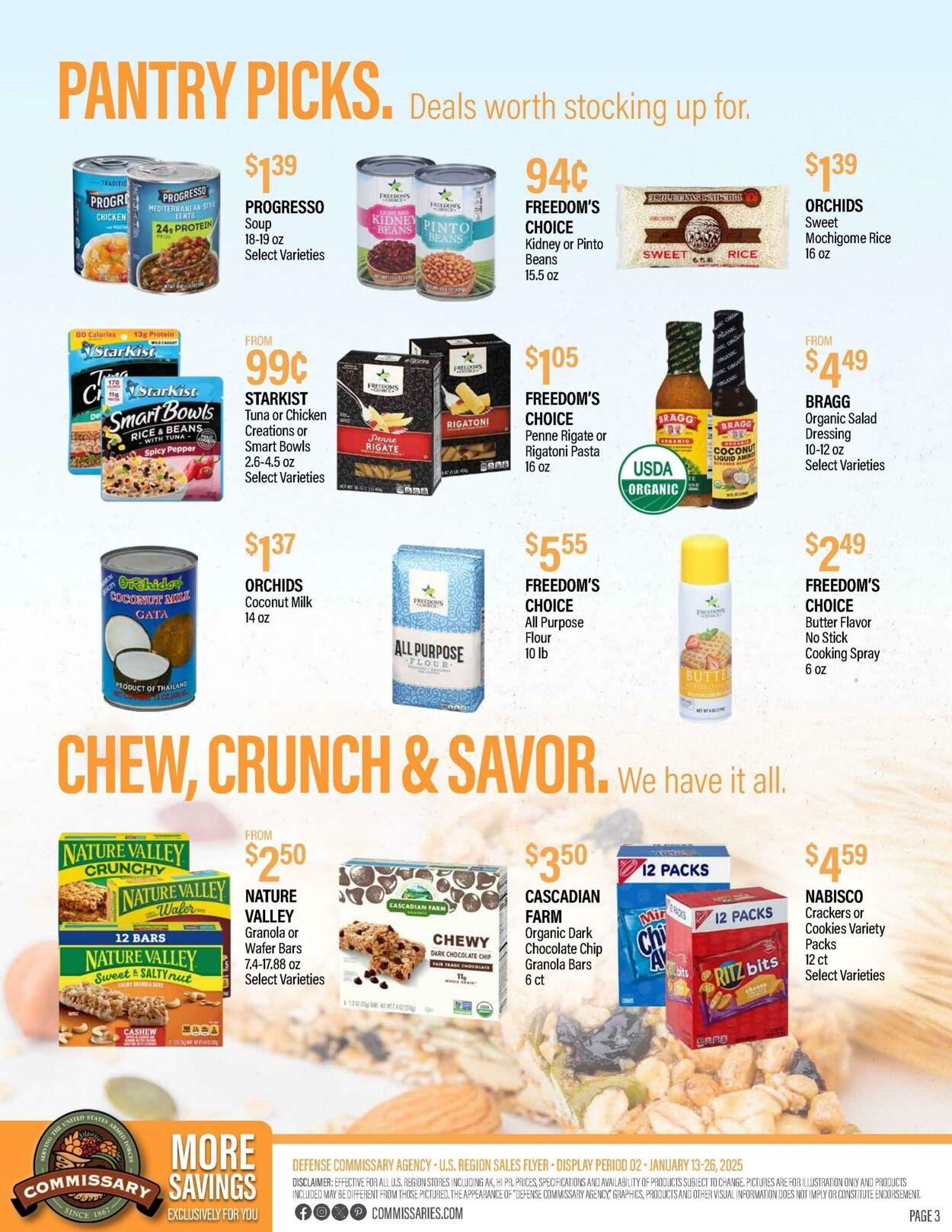 Weekly ad Commissary 01/20/2025 - 02/02/2025