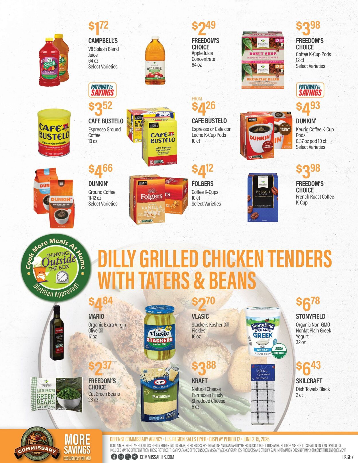 Weekly ad Commissary 06/09/2025 - 06/22/2025