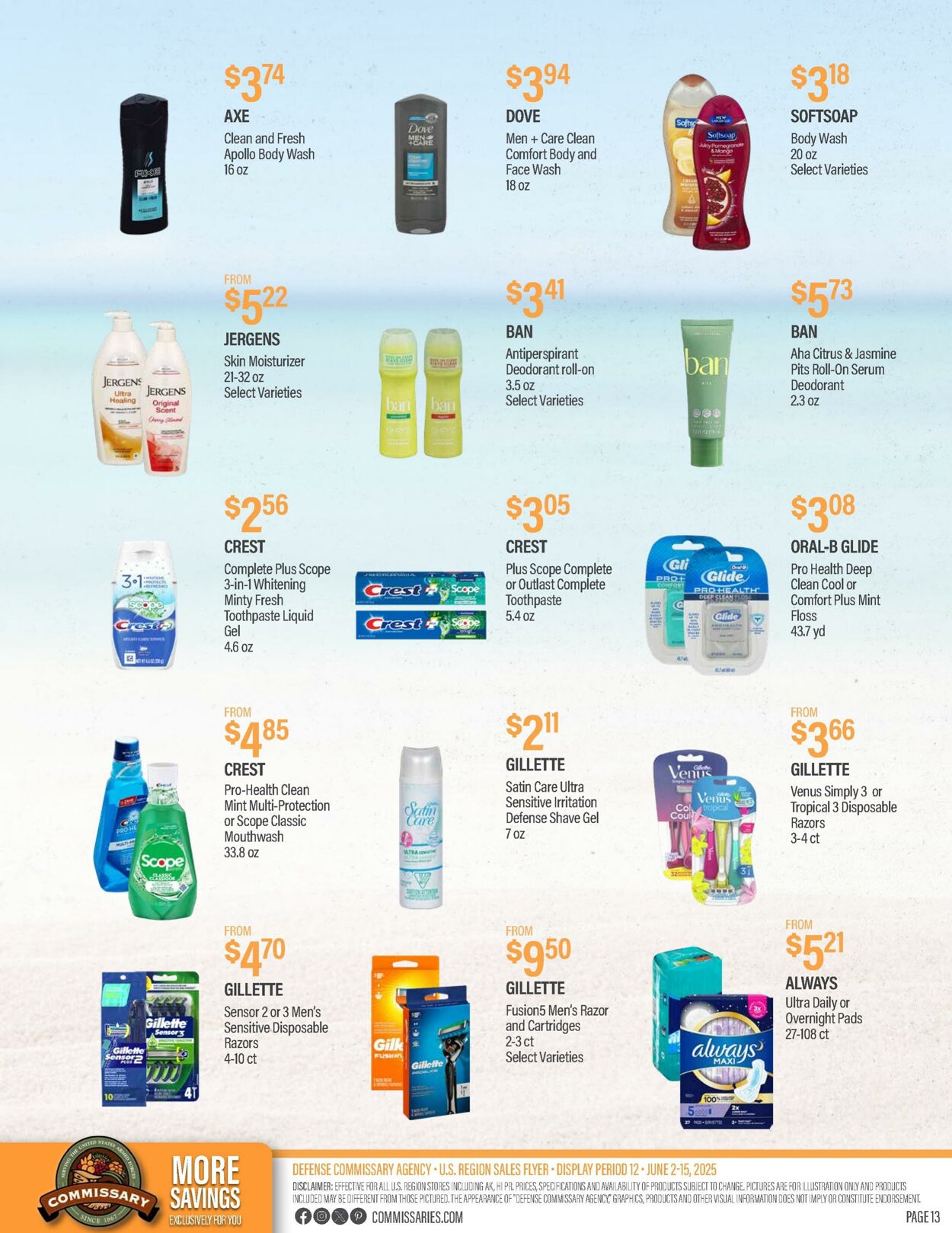 Weekly ad Commissary 06/09/2025 - 06/22/2025