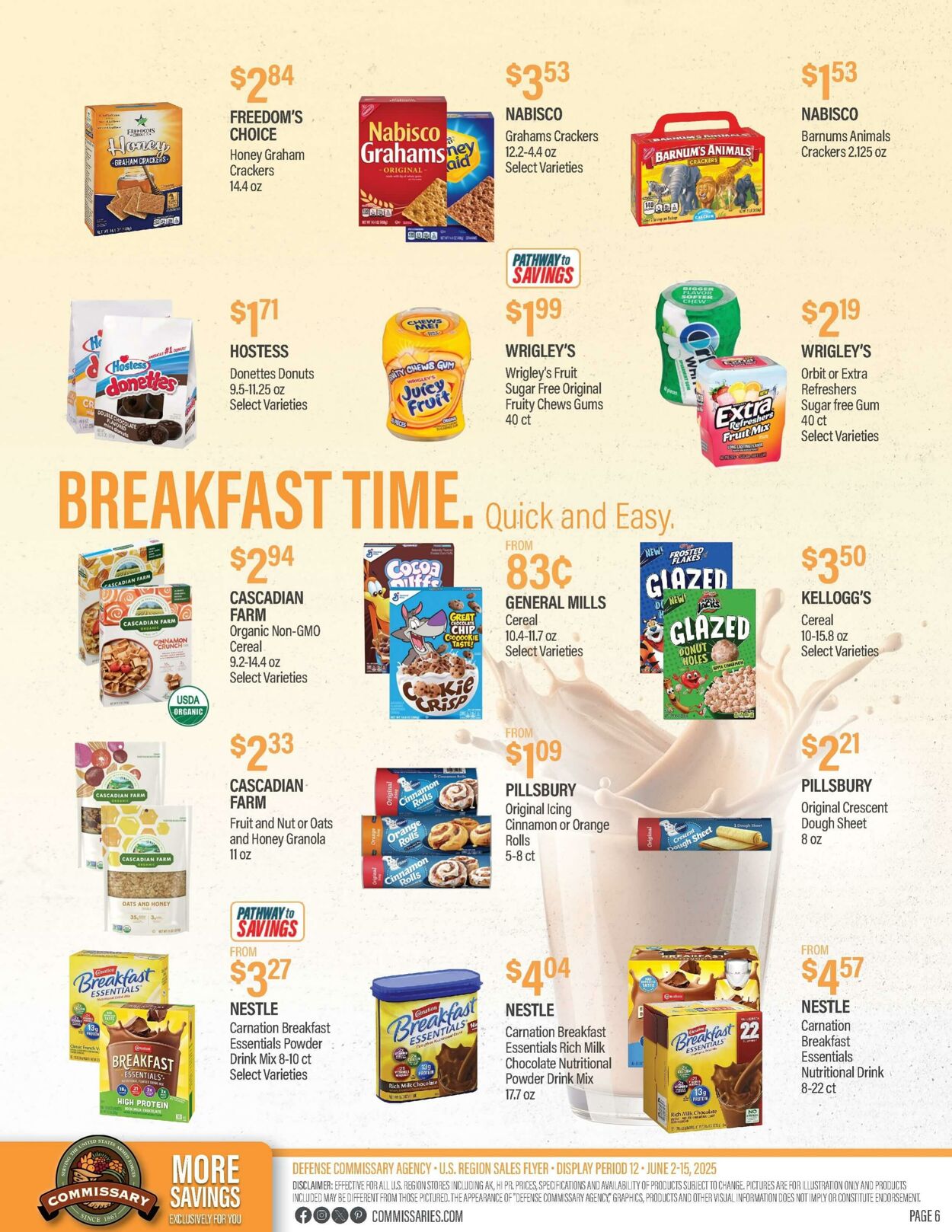 Weekly ad Commissary 06/09/2025 - 06/22/2025