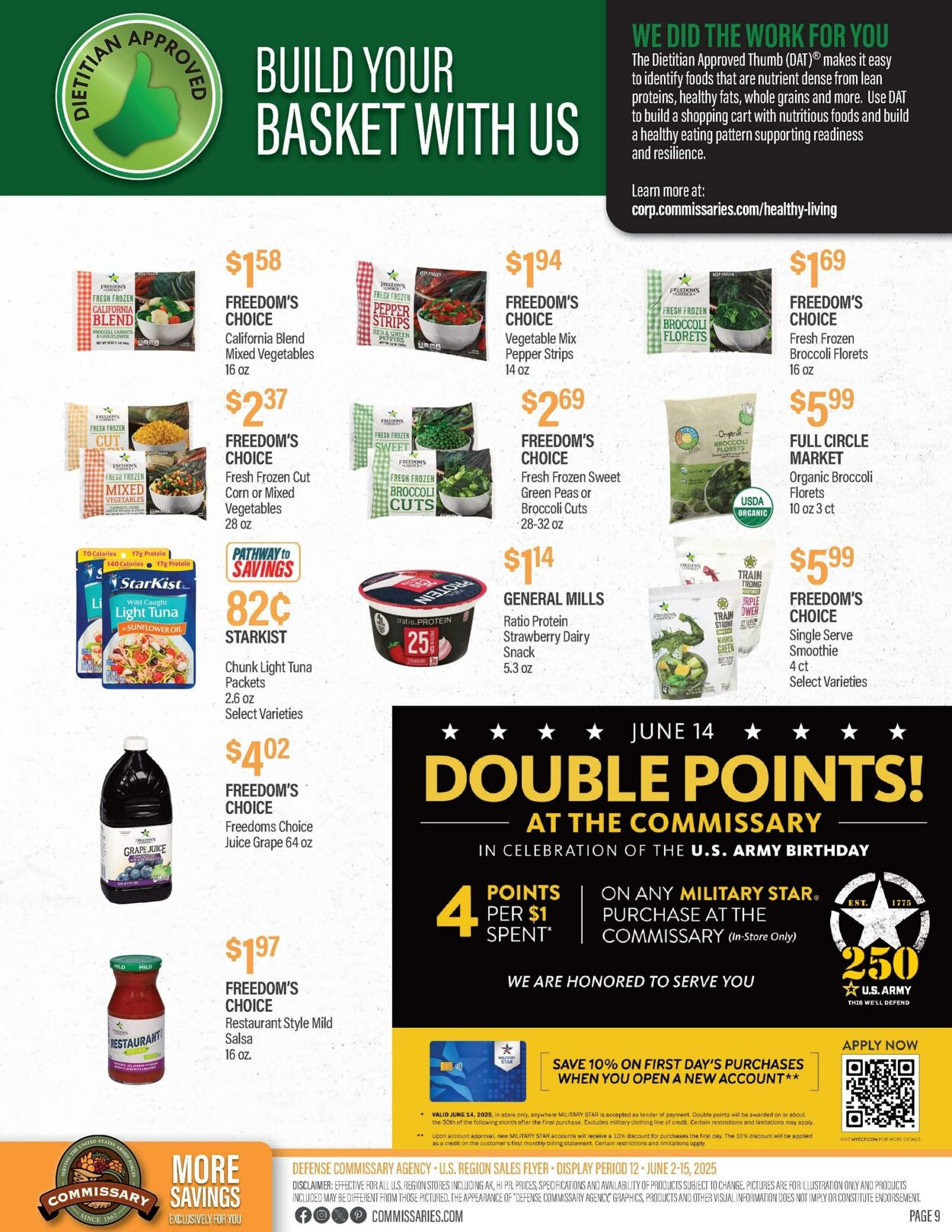 Weekly ad Commissary 06/09/2025 - 06/22/2025