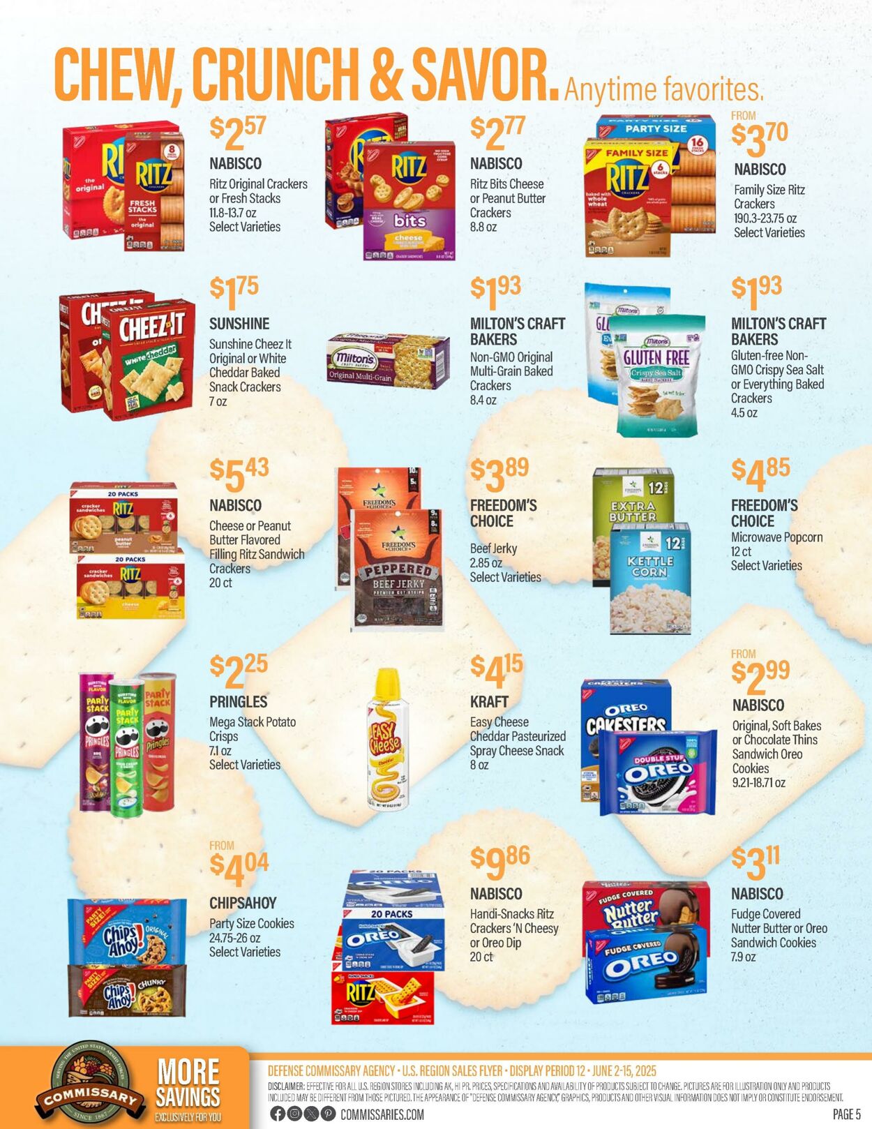 Weekly ad Commissary 06/09/2025 - 06/22/2025
