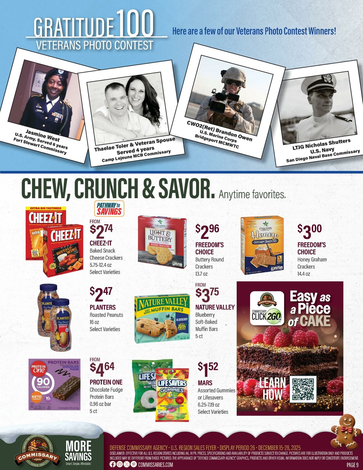 Weekly ad Commissary 12/15/2025 - 12/28/2025