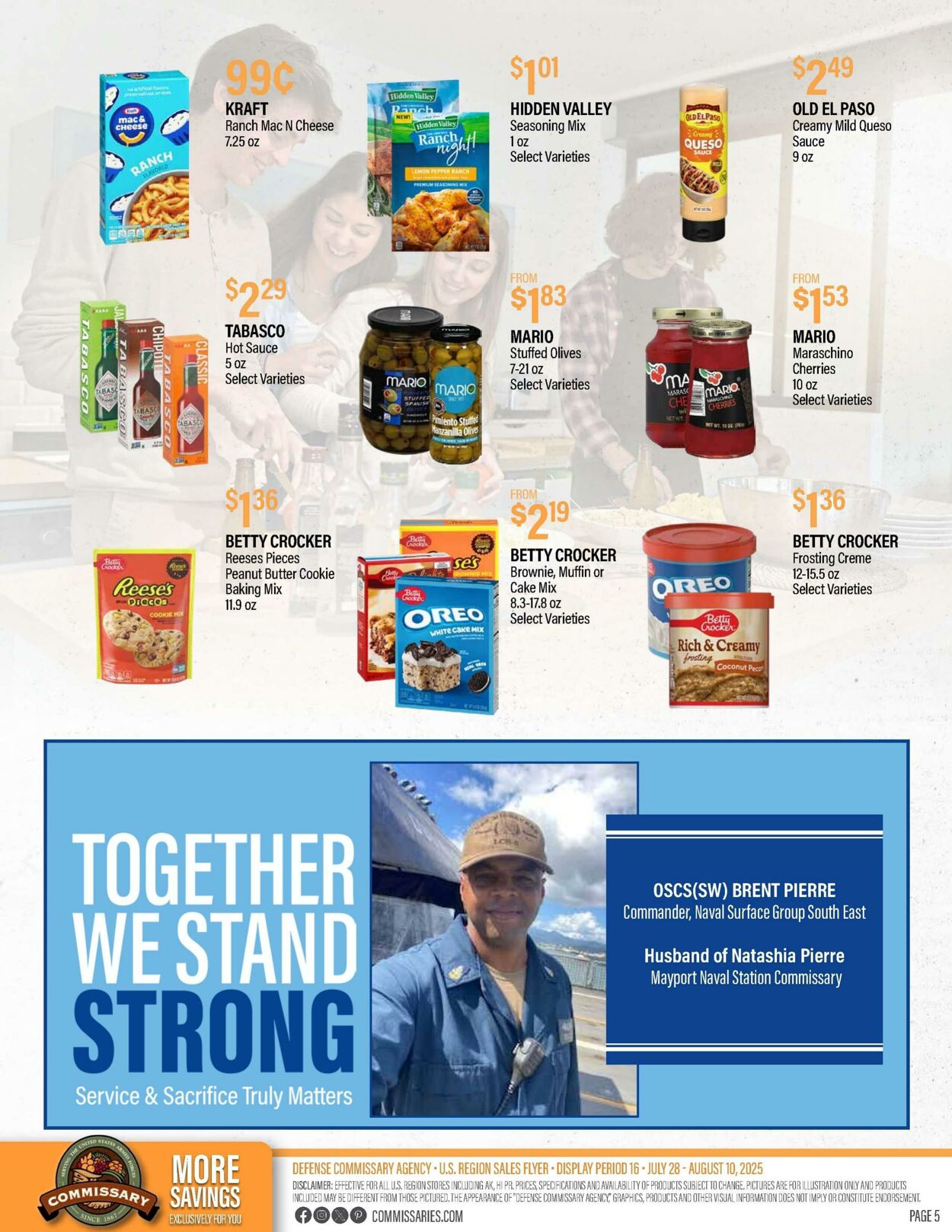 Weekly ad Commissary 08/11/2025 - 08/24/2025