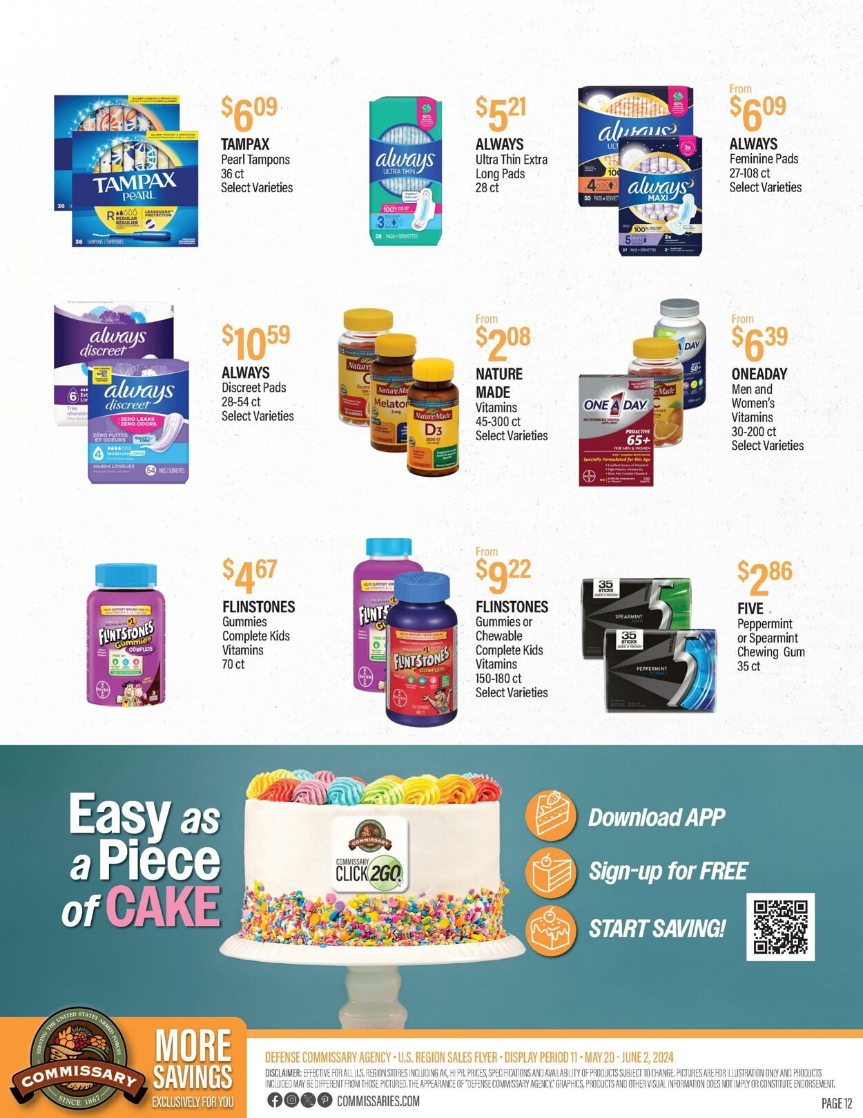Weekly ad Commissary 05/20/2024 - 06/02/2024