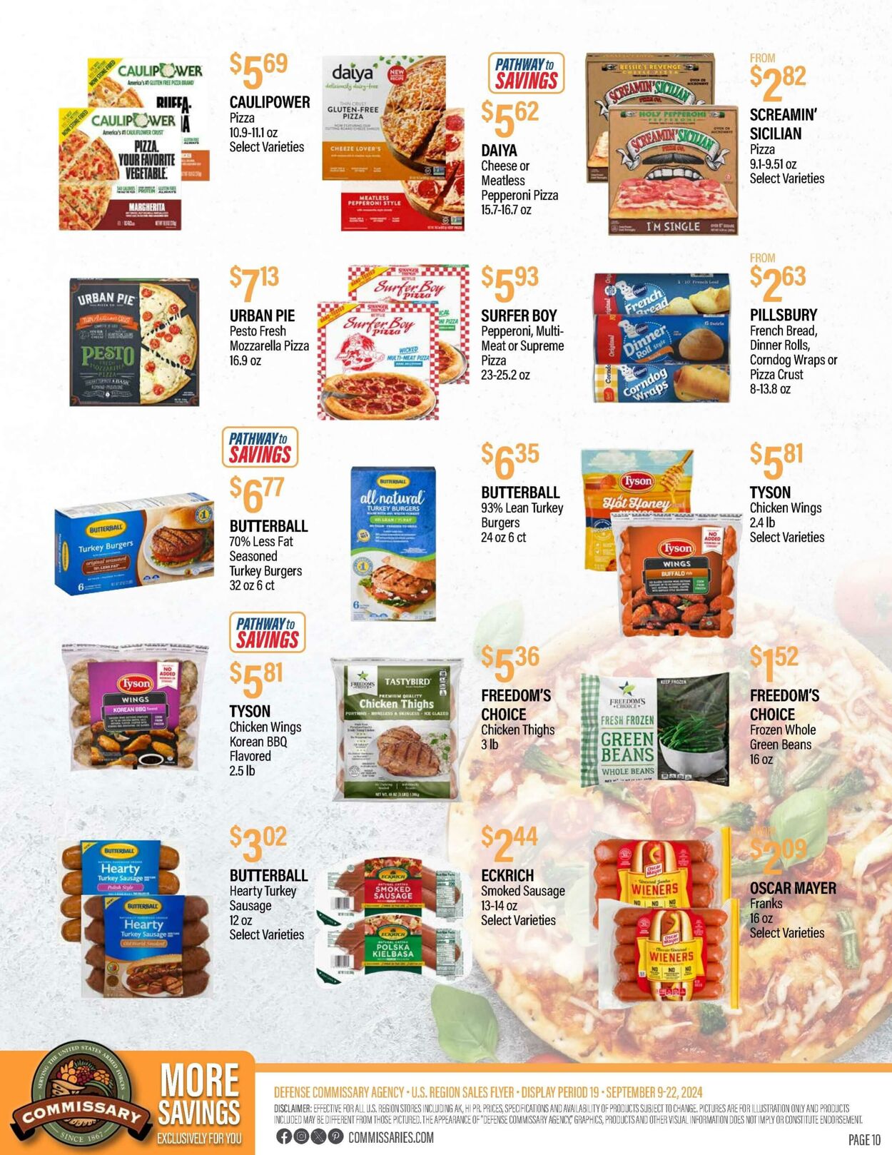 Weekly ad Commissary 09/09/2024 - 09/22/2024