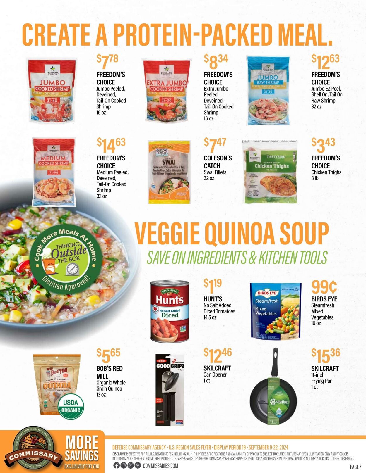 Weekly ad Commissary 09/09/2024 - 09/22/2024