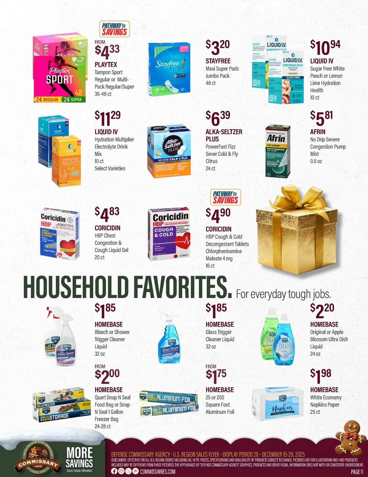 Weekly ad Commissary 12/22/2025 - 01/04/2026
