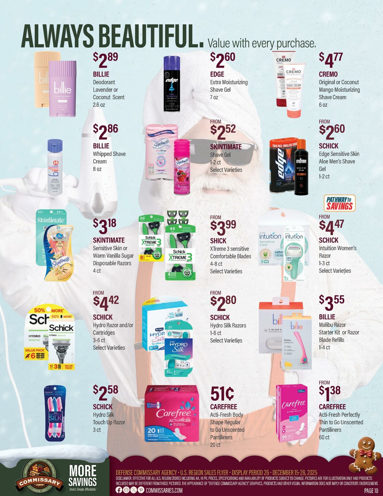 Weekly ad Commissary 12/22/2025 - 01/04/2026