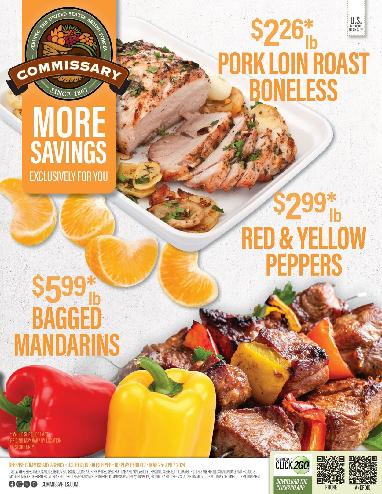 Weekly ad Commissary 04/01/2024 - 04/14/2024