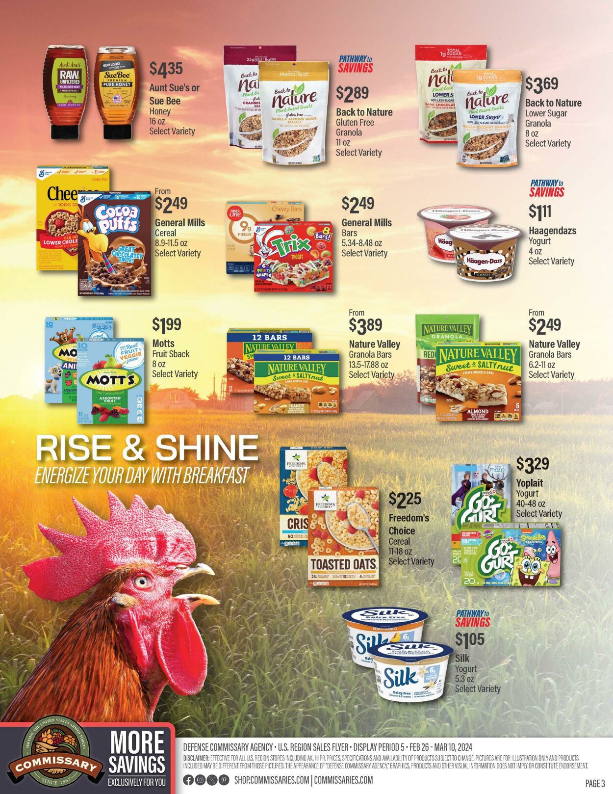 Weekly ad Commissary 03/05/2024 - 03/25/2024