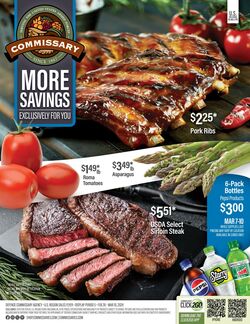 Weekly ad Commissary 05/09/2022 - 05/22/2022